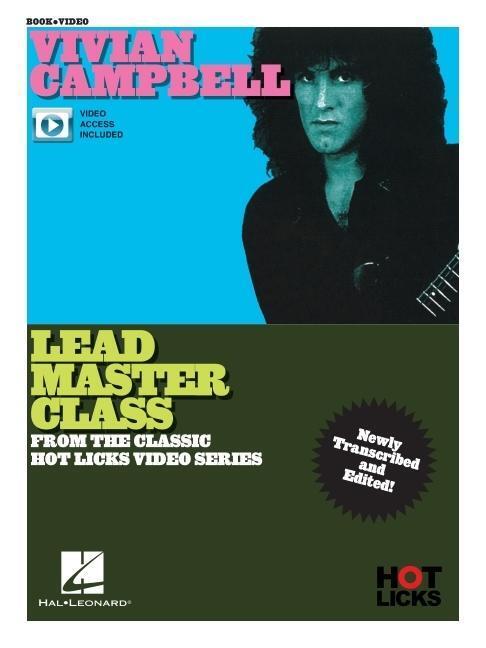 Cover: 9781540092434 | Vivian Campbell - Lead Master Class Instructional Book with Online...