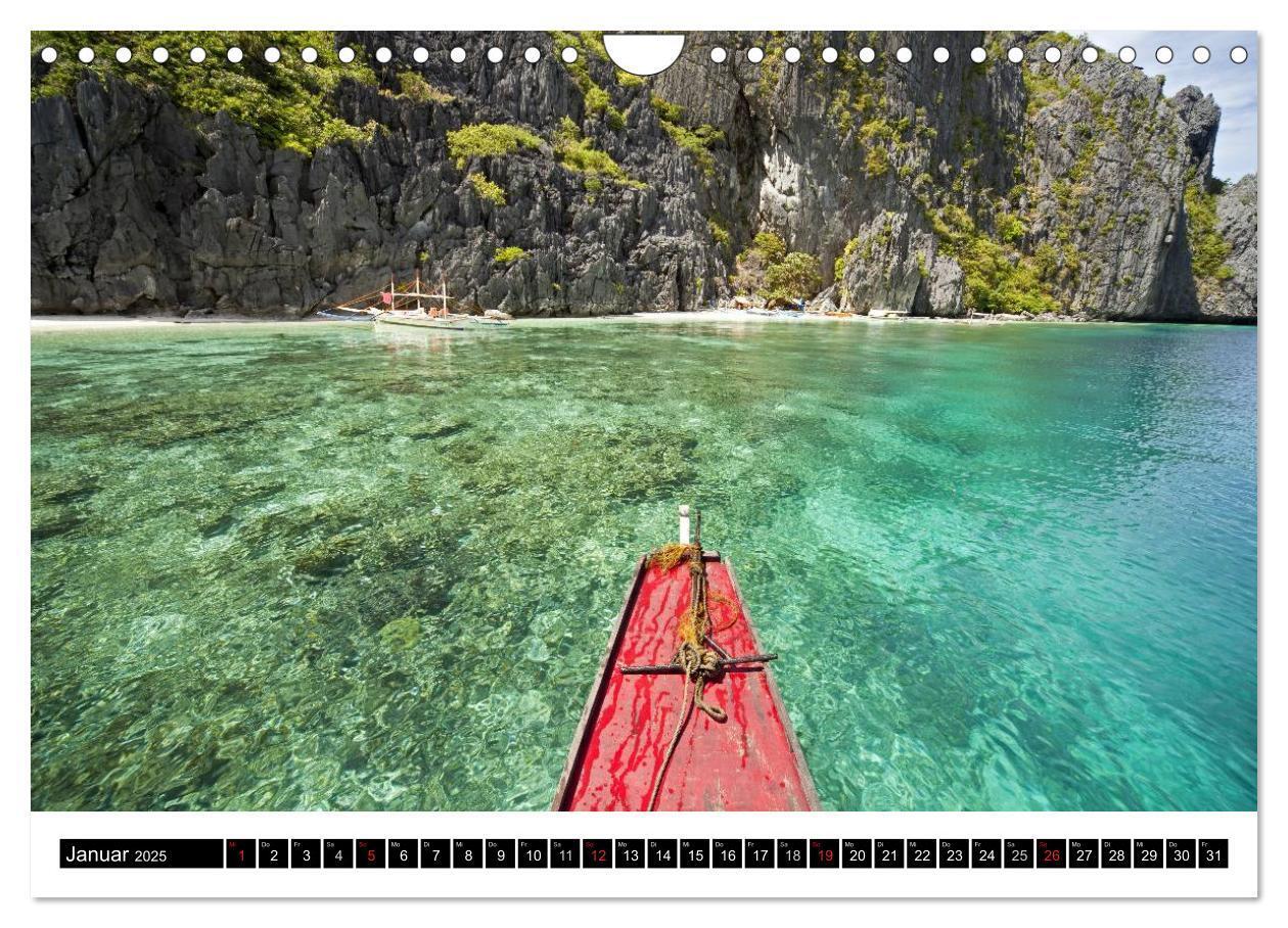 Bild: 9783435831470 | Palawan (Wandkalender 2025 DIN A4 quer), CALVENDO Monatskalender