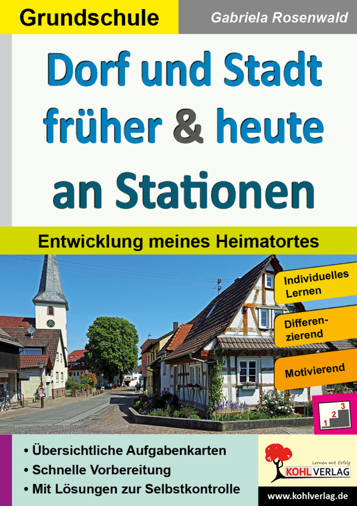 Cover: 9783960404323 | Dorf und Stadt früher &amp; heute an Stationen | Gabriela Rosenwald | Buch
