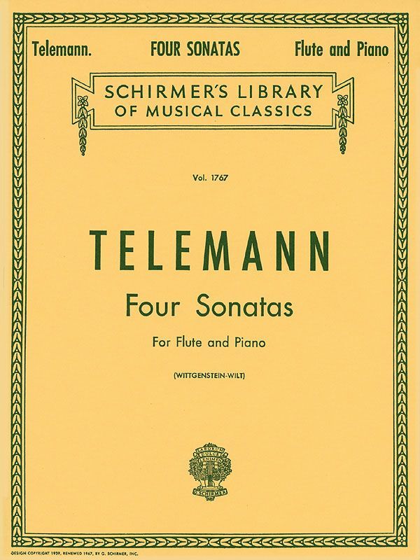 Cover: 9780793526031 | Four Sonatas For Flute And Piano | Woodwind Solo | G. Schirmer