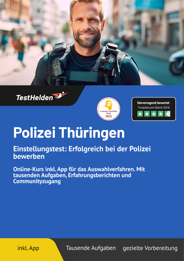 Cover: 9783988174895 | Polizei Thüringen Einstellungstest: Bewerbung &amp; Auswahlverfahren...