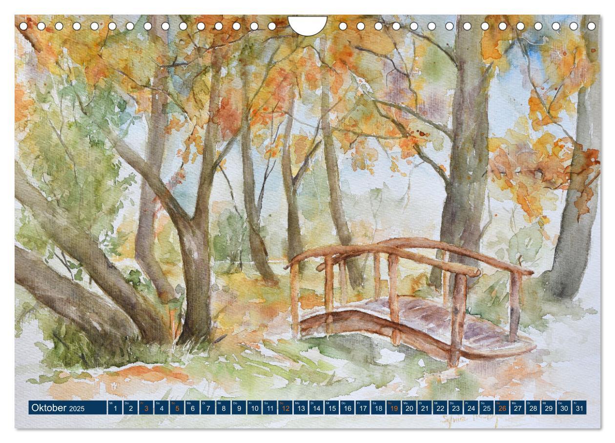 Bild: 9783435075317 | Rügen Impressionen in Aquarell (Wandkalender 2025 DIN A4 quer),...