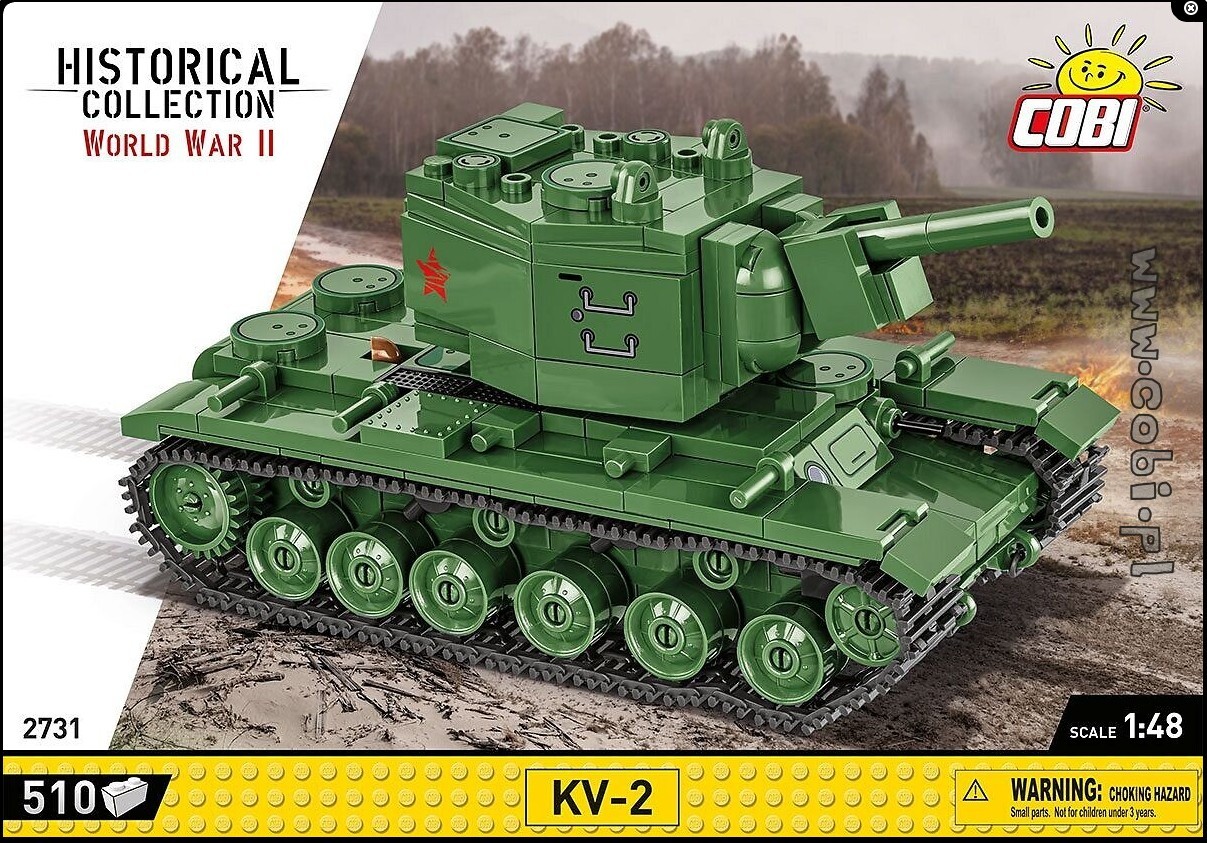 Cover: 5902251027315 | COBI Historical Collection 2731 - KV-2 Panzer WWII, 510 Klemmbausteine