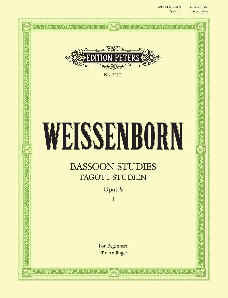 Cover: 9790014010218 | Fagott-Studien, Heft 1: Für Anfänger op. 8 | Julius Weissenborn | 2001