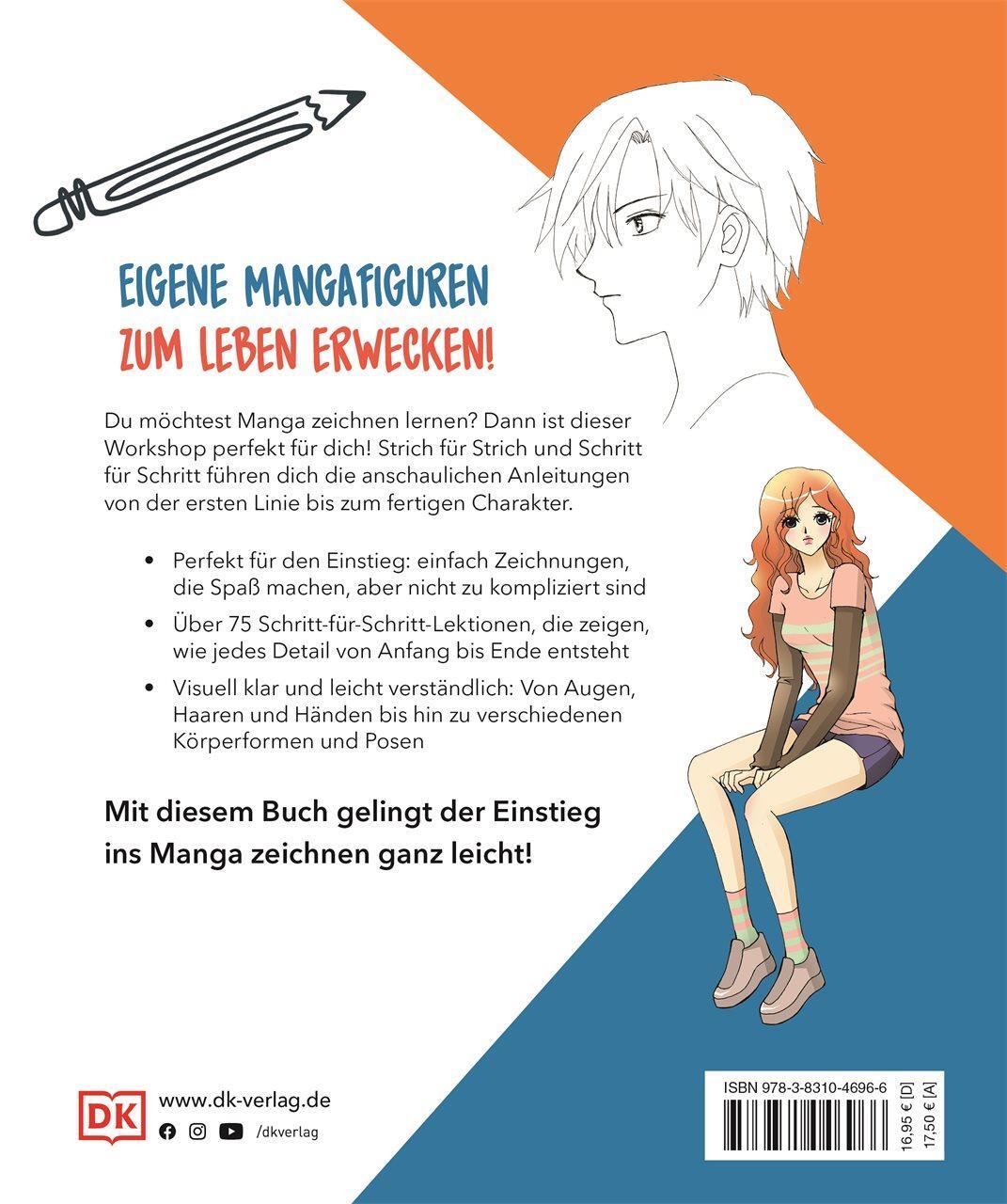Rückseite: 9783831046966 | Manga zeichnen Strich für Strich | Taschenbuch | 224 S. | Deutsch