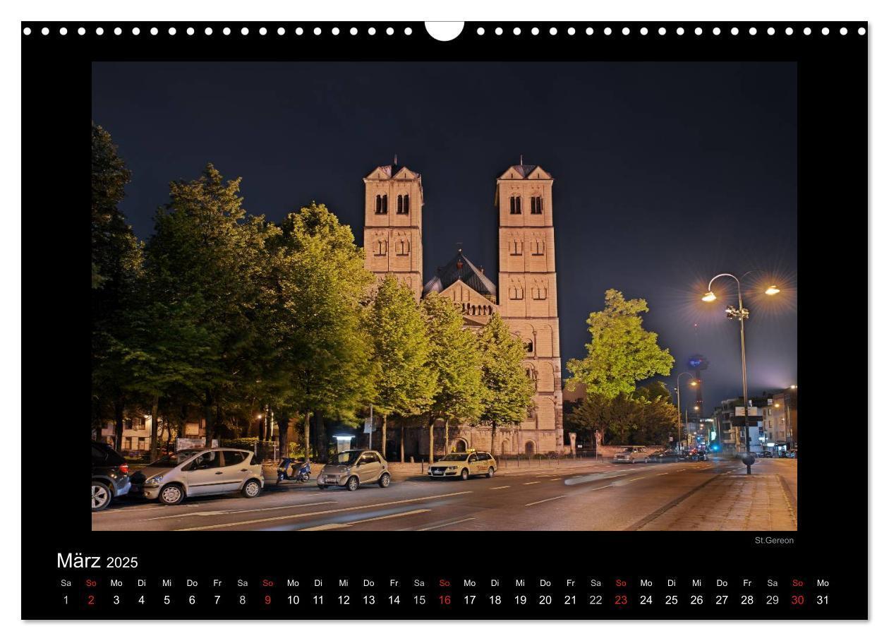 Bild: 9783435782031 | Köln ¿ Nachts 2025 (Wandkalender 2025 DIN A3 quer), CALVENDO...