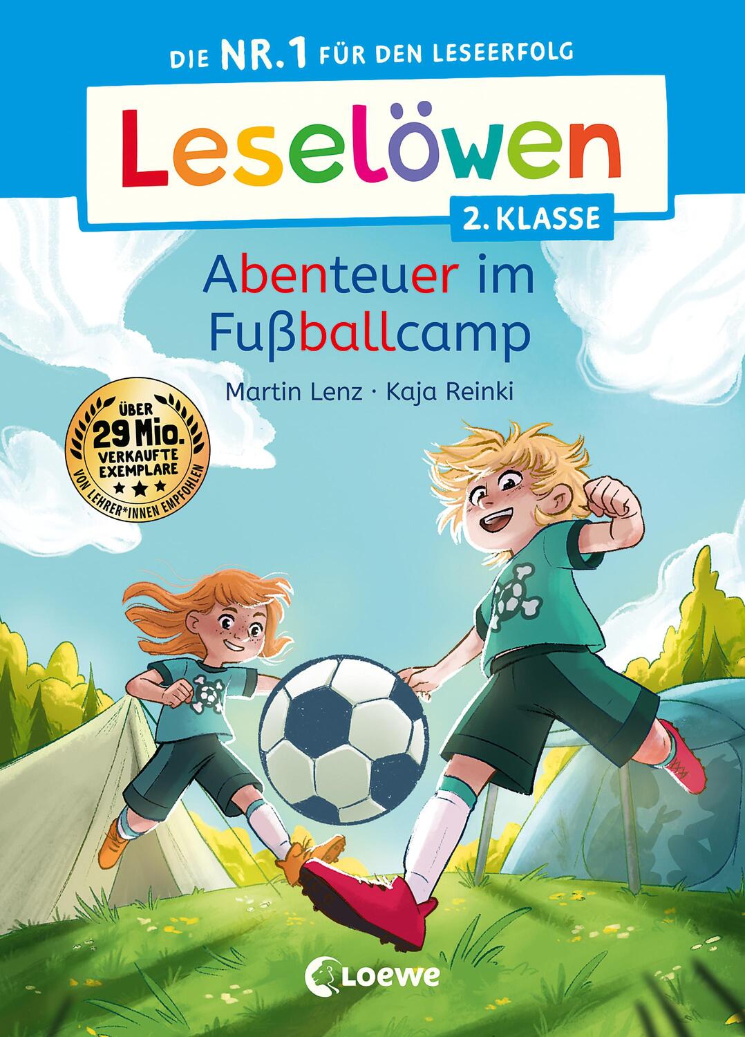 Cover: 9783743214149 | Leselöwen 2. Klasse - Abenteuer im Fußballcamp | Martin Lenz | Buch