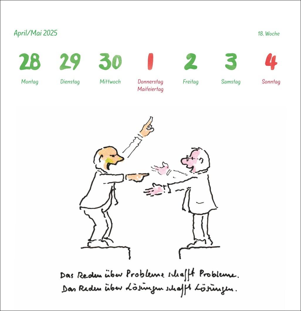 Bild: 9783756408658 | Helme Heine: Philosophisches Premium-Postkartenkalender 2025 | Heine