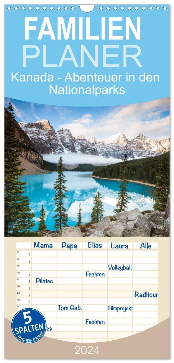 Cover: 9783675496491 | Familienplaner 2024 - Kanada - Abenteuer in den Nationalparks mit 5...