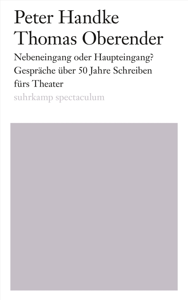 Cover: 9783518424377 | Nebeneingang oder Haupteingang? | Peter Handke (u. a.) | Taschenbuch