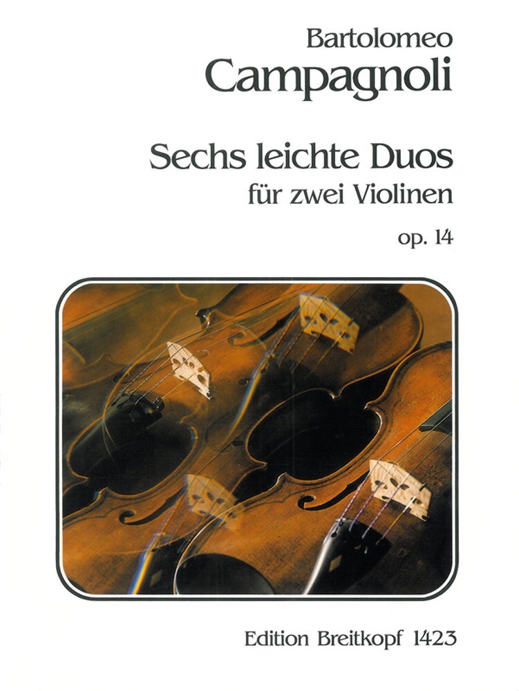 Cover: 9790004160534 | Sechs leichte Duos op. 14 | Bartolomeo Campagnoli | Buch