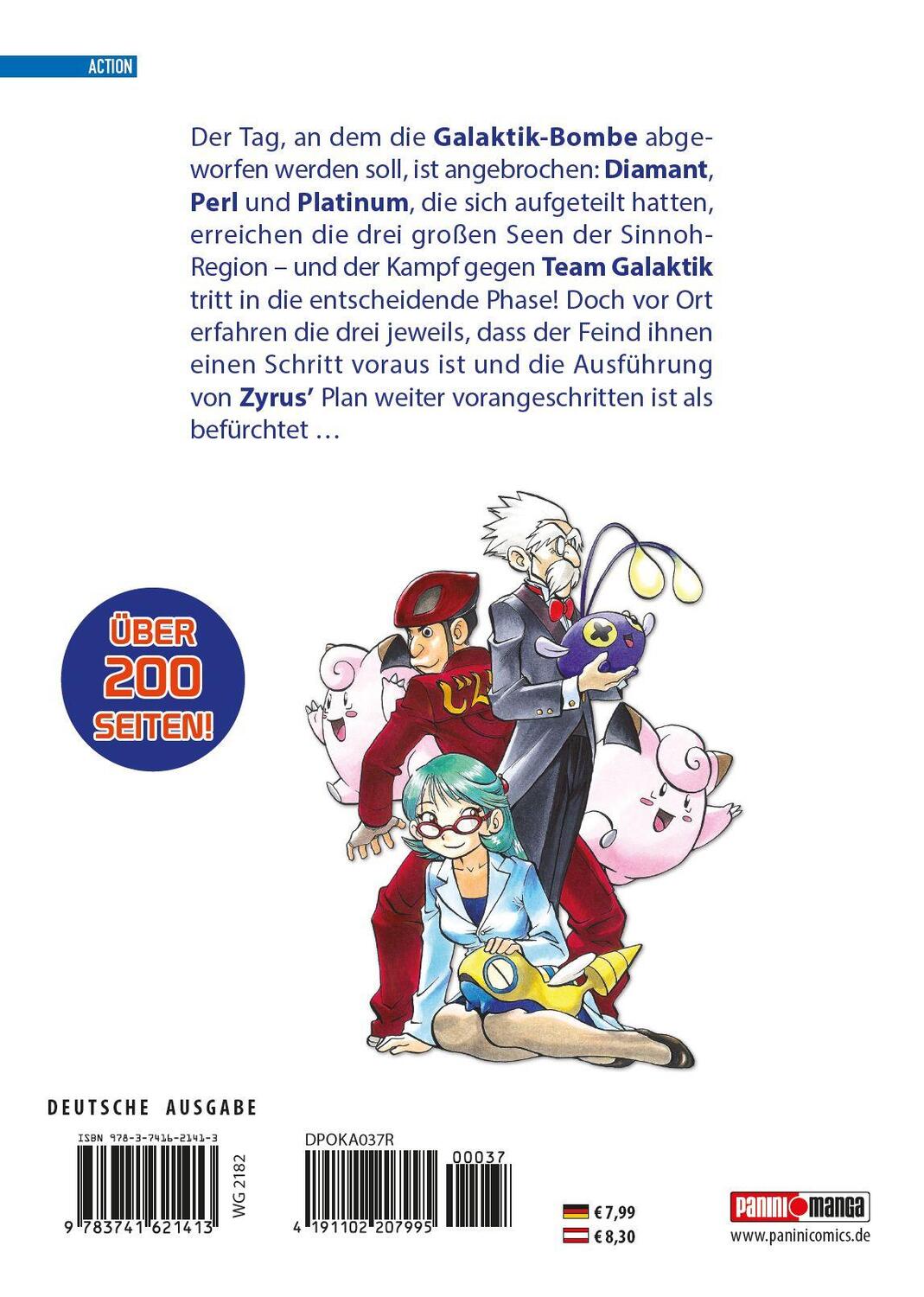 Rückseite: 9783741621413 | Pokémon - Die ersten Abenteuer | Bd. 37: Diamant und Perl | Buch