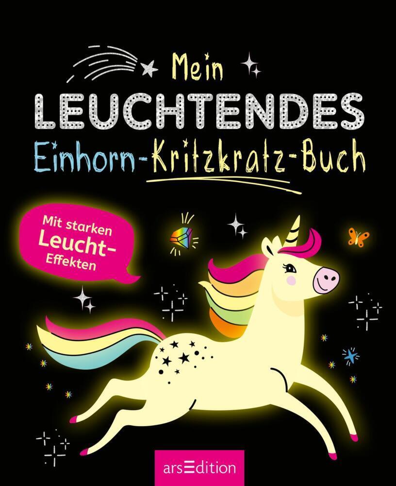 Bild: 9783845853833 | Mein leuchtendes Einhorn-Kritzkratz-Buch | Mit starken Leucht-Effekten