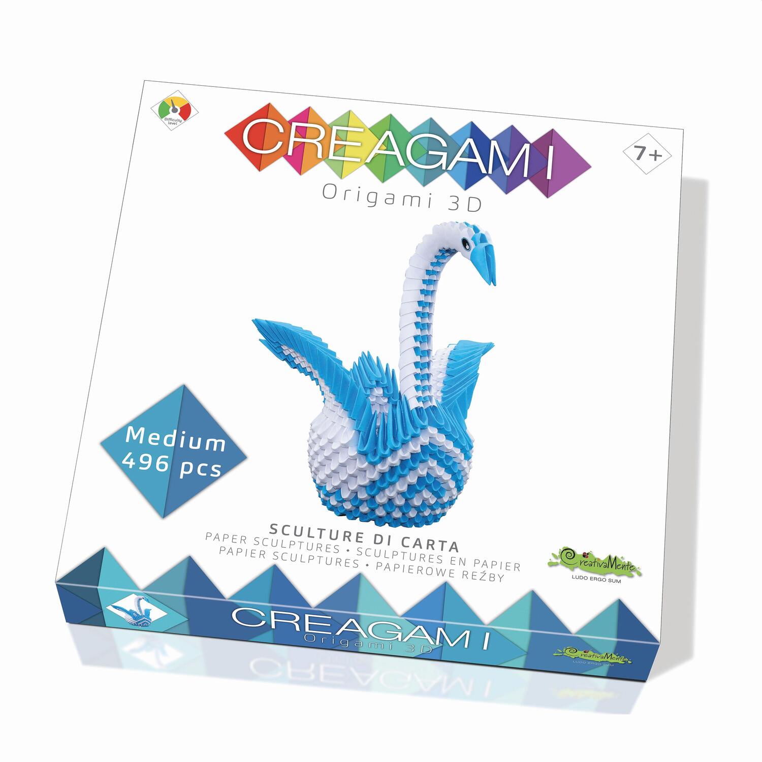 Cover: 8032591787246 | CREAGAMI - Origami 3D Schwan 496 Teile | Creagami | Spiel | 3178724