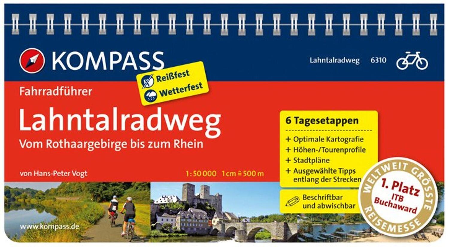 Cover: 9783850267618 | Lahntalradweg, Vom Rothaargebirge bis zum Rhein | Hans-Peter Vogt