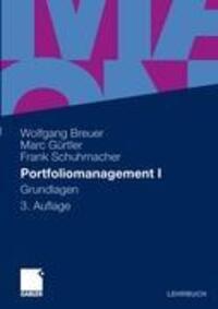 Cover: 9783834921307 | Portfoliomanagement I | Grundlagen | Wolfgang Breuer (u. a.) | Buch