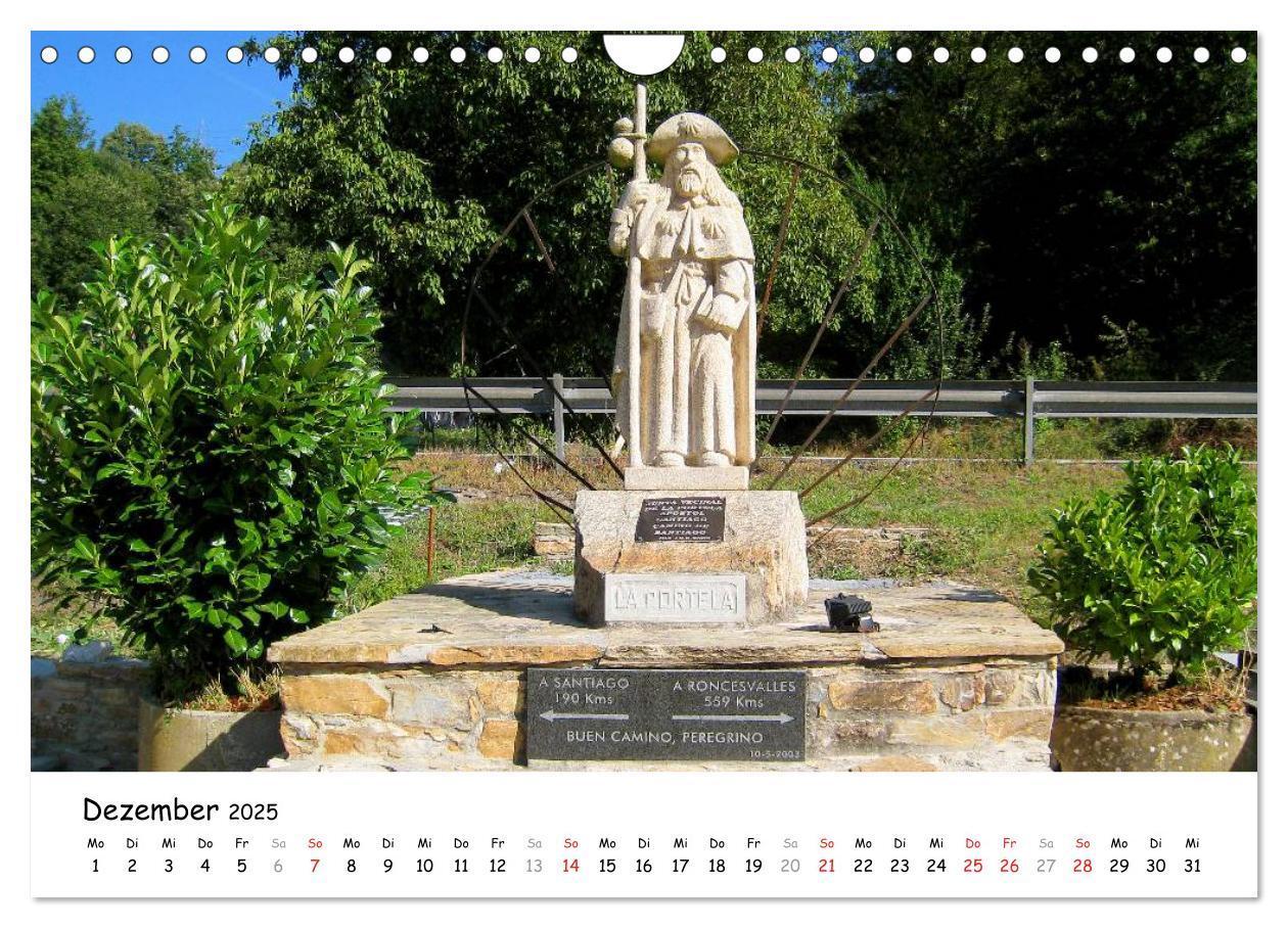 Bild: 9783435634439 | Jakobsweg - Camino Frances (Wandkalender 2025 DIN A4 quer),...