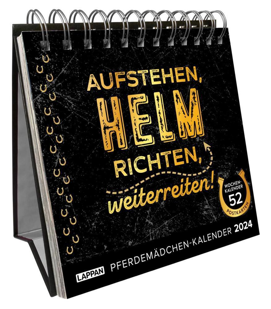 Cover: 9783830321194 | Aufstehen, Helm richten, weiterreiten! Pferdemädchen-Kalender 2024