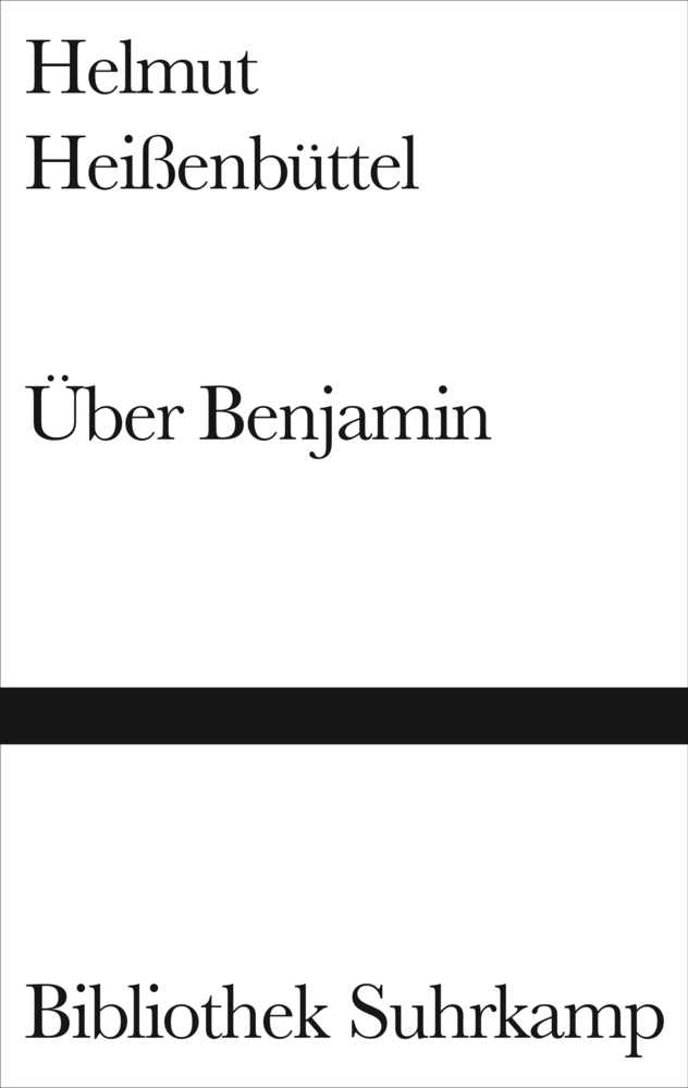 Cover: 9783518224304 | Über Benjamin | Helmut Heißenbüttel | Buch | 2008 | Suhrkamp