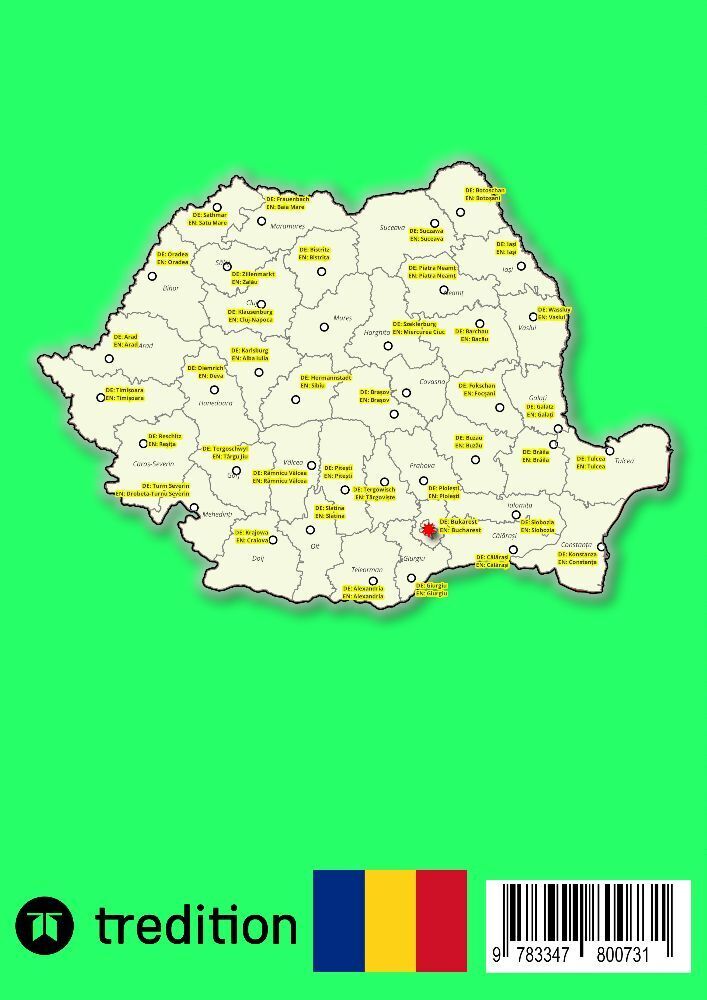 Bild: 9783347800731 | Rumänien Autoatlas, Straßenatlas 2023/2024 1:200.000 (România) | Baciu