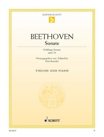 Cover: 9790001088169 | Sonate F Opus 24 (Fruhlings) | Ludwig van Beethoven | Buch