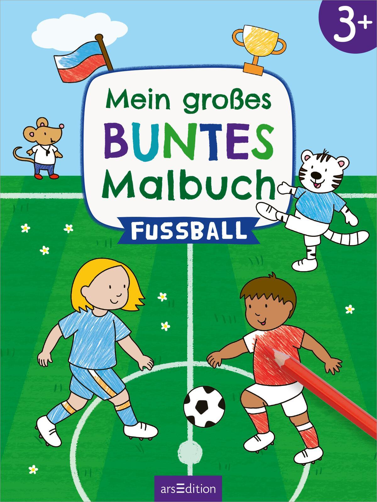 Bild: 9783845855097 | Mein großes buntes Malbuch - Fußball | ab 3 Jahren | Lena Bellermann