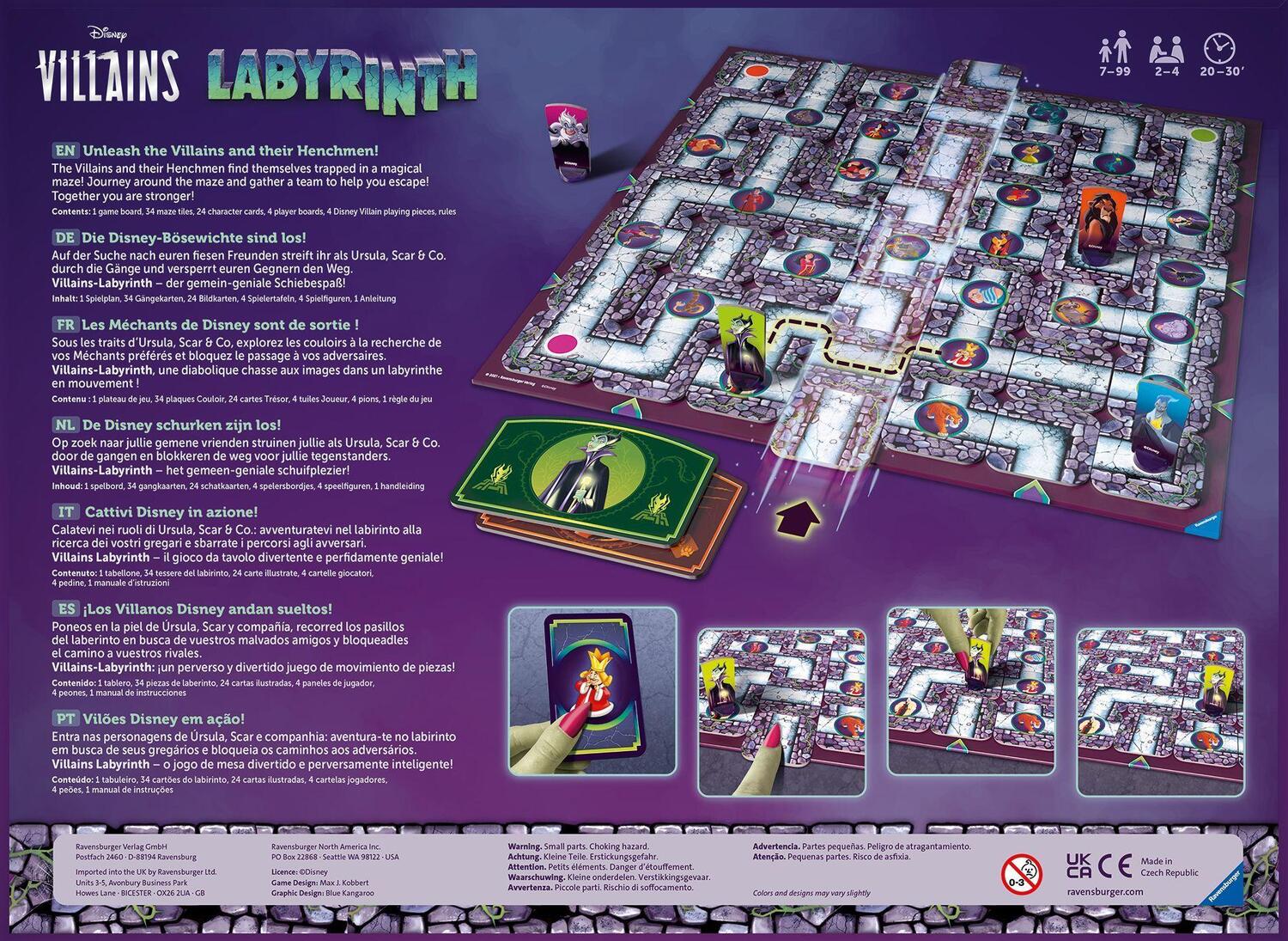 Bild: 4005556272716 | Ravensburger 27271 - Villains Labyrinth - Familienspiel für 2-4...
