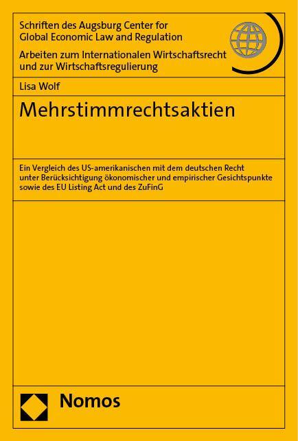 Cover: 9783756013296 | Mehrstimmrechtsaktien | Lisa Wolf | Taschenbuch | broschiert | 430 S.
