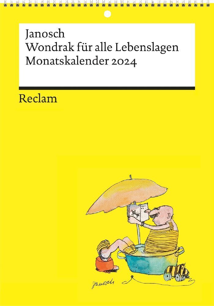 Cover: 9783150950135 | Wondrak für alle Lebenslagen | Monatskalender 2024 | Janosch | 24 S.