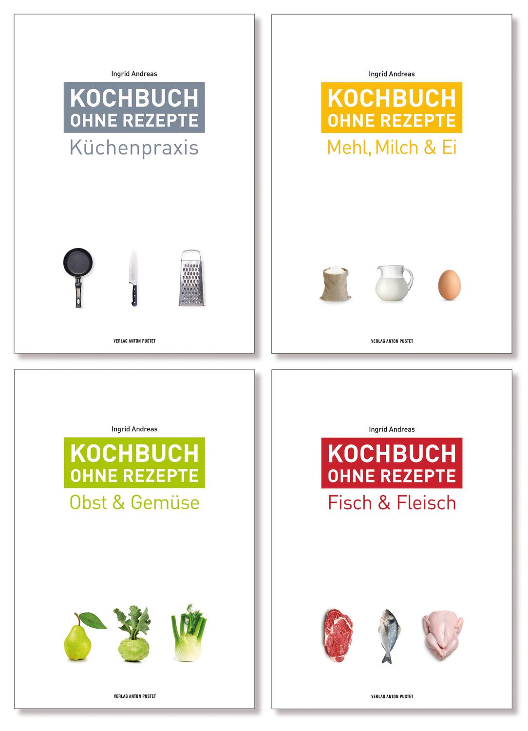 Cover: 9783702509170 | Kochbuch ohne Rezepte | Band 1 - 4 im Set | Ingrid Andreas | Buch