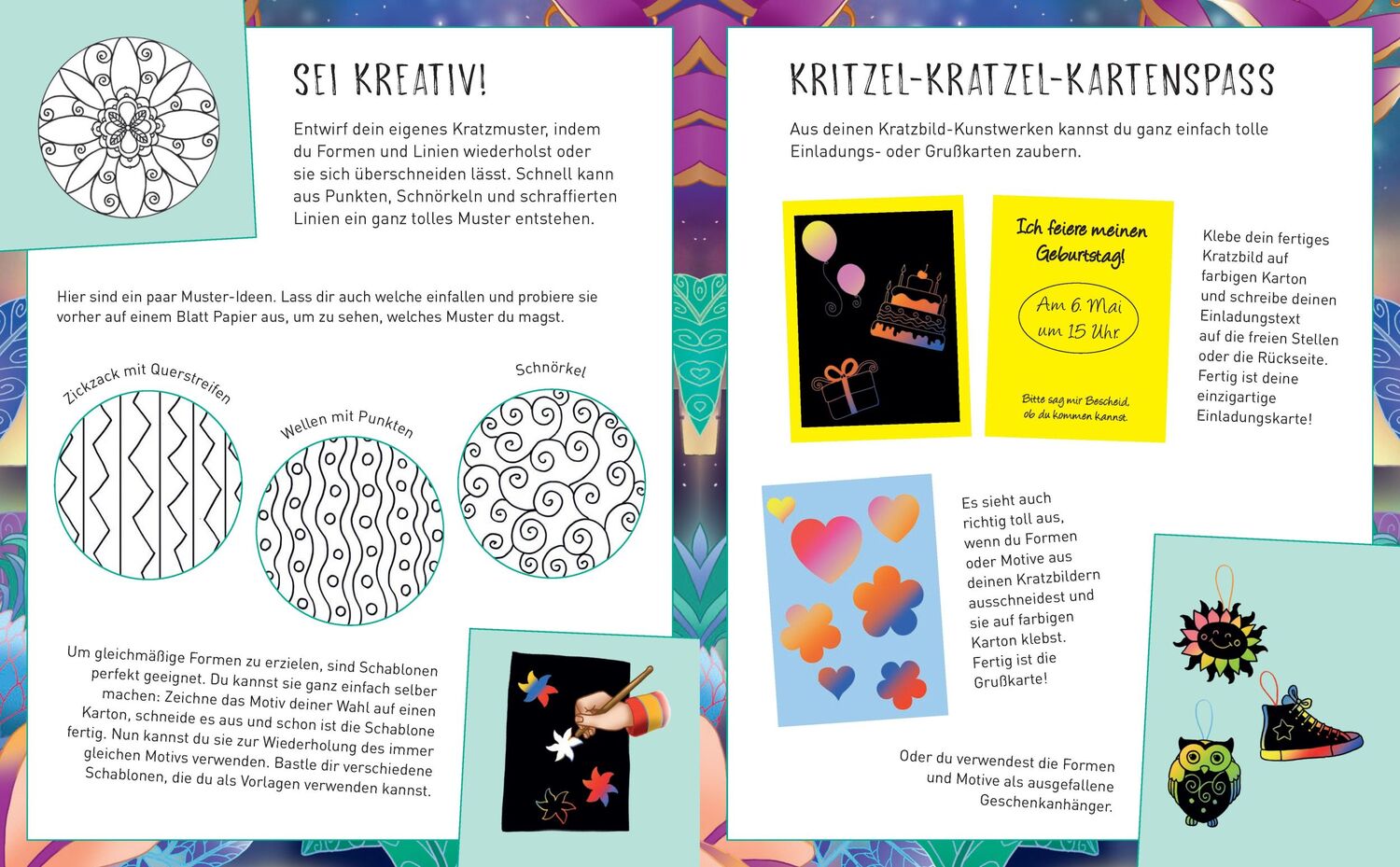 Bild: 9783625191919 | Magische Galaxien - Kritzel-Kratzel-Buch für Kinder ab 7 Jahren | Buch