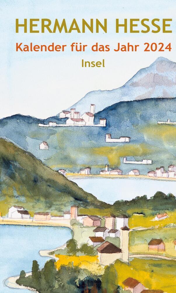 Cover: 9783458682950 | Insel-Kalender für das Jahr 2024 | Mit 15 Aquarellen des Dichters
