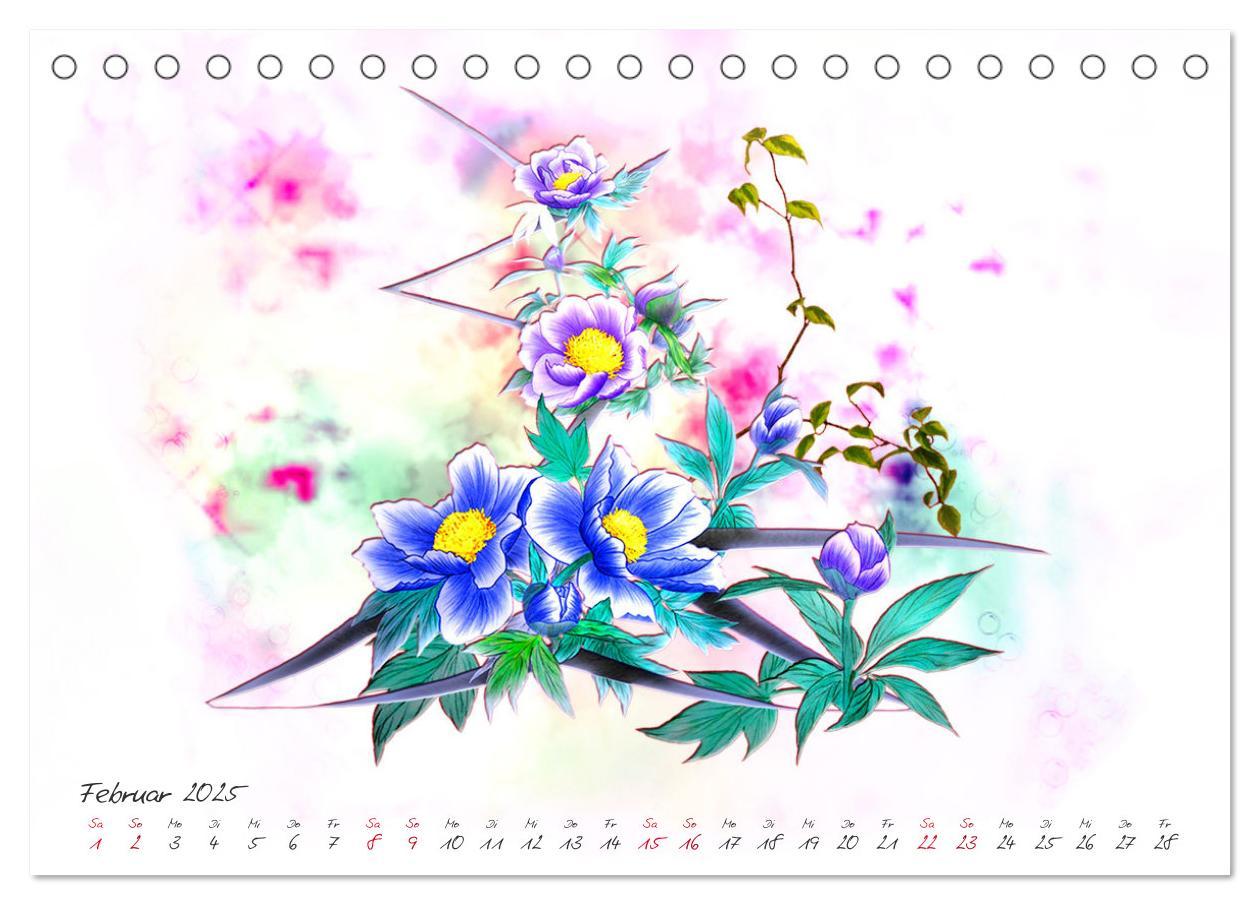 Bild: 9783435317059 | Zauberhaftes Ikebana (Tischkalender 2025 DIN A5 quer), CALVENDO...