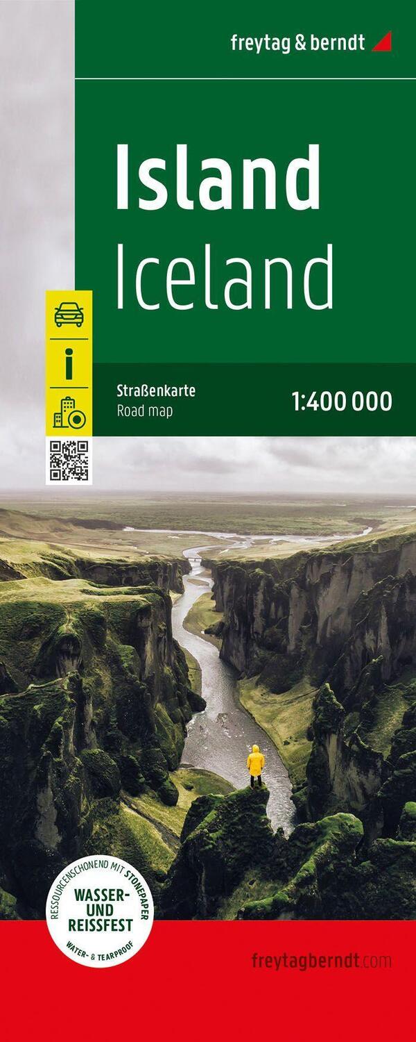Cover: 9783707922240 | Island, Straßenkarte 1:400.000, freytag & berndt, Softcover | Berndt