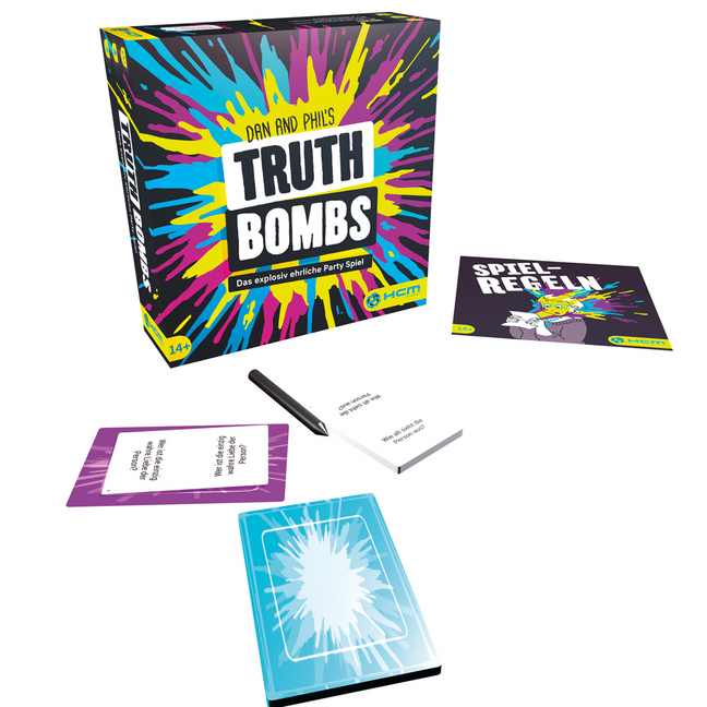 Cover: 4018928551388 | Truth Bombs (Spiel) | Das explosiv ehrliche Partyspiel | Phil Lester