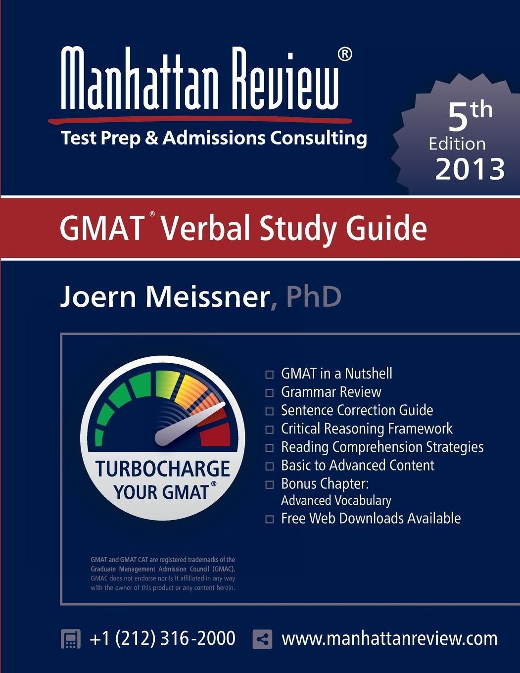 Cover: 9781629260150 | Manhattan Review GMAT Verbal Study Guide [5th Edition] | Taschenbuch