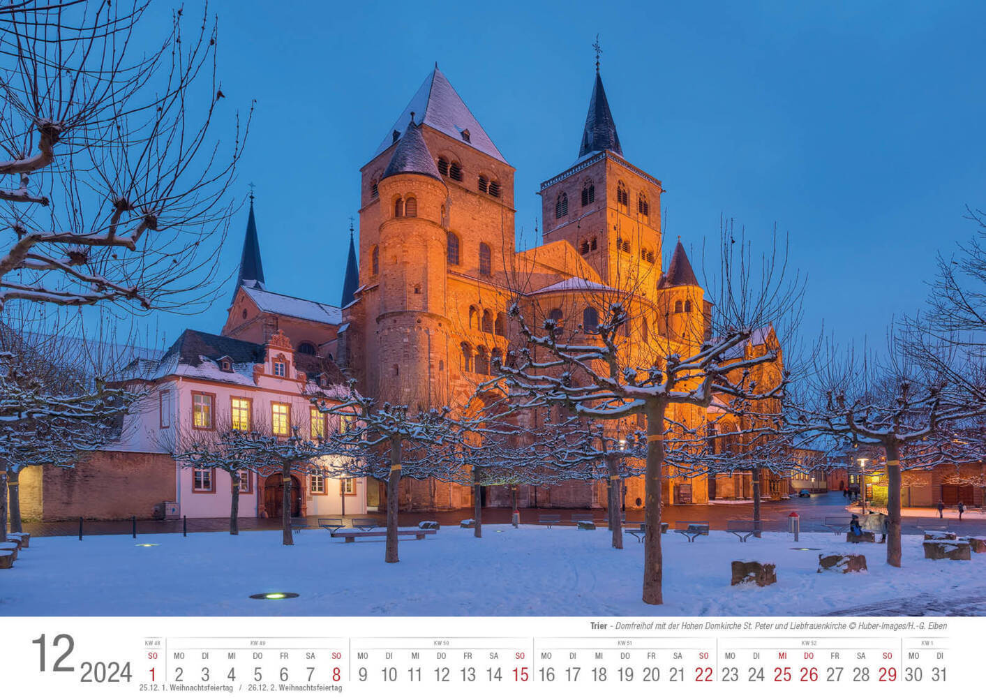Bild: 9783965351905 | Trier 2024 Bildkalender A3 Spiralbindung | Holger Klaes | Kalender