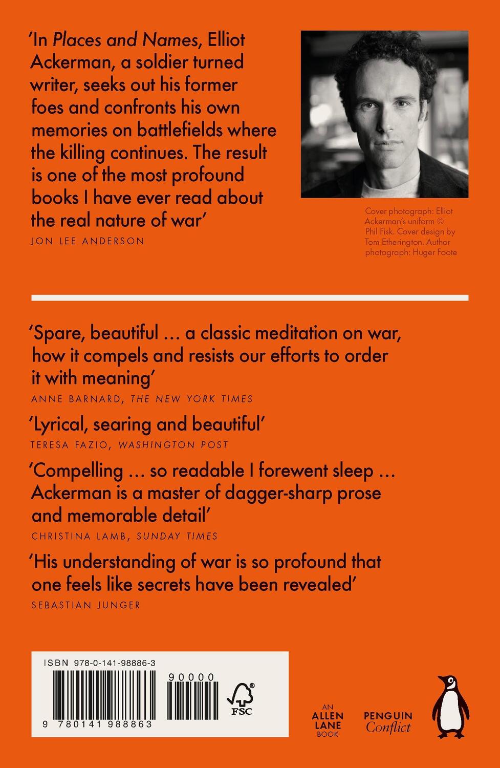 Rückseite: 9780141988863 | Places and Names | On War, Revolution and Returning | Elliot Ackerman