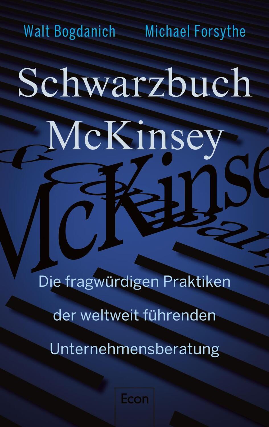 Cover: 9783430210355 | Schwarzbuch McKinsey | Walt Bogdanich (u. a.) | Buch | Deutsch | 2022