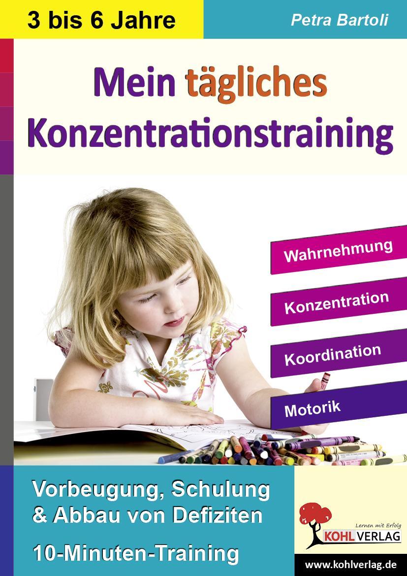 Cover: 9783866322998 | Mein tägliches Konzentrationstraining Kindergarten & Vorschule. Bis...