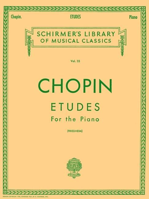 Cover: 73999522303 | Etudes | Schirmer Library of Classics Volume 33 Piano Solo | Friedheim