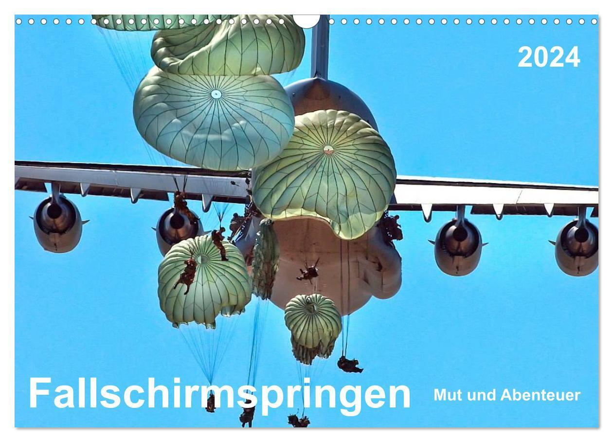 Cover: 9783675763401 | Fallschirmspringen - Mut und Abenteuer (Wandkalender 2024 DIN A3...