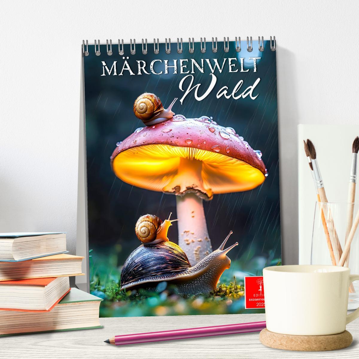 Bild: 9783457219591 | Märchenwelt Wald (Tischkalender 2025 DIN A5 hoch), CALVENDO...