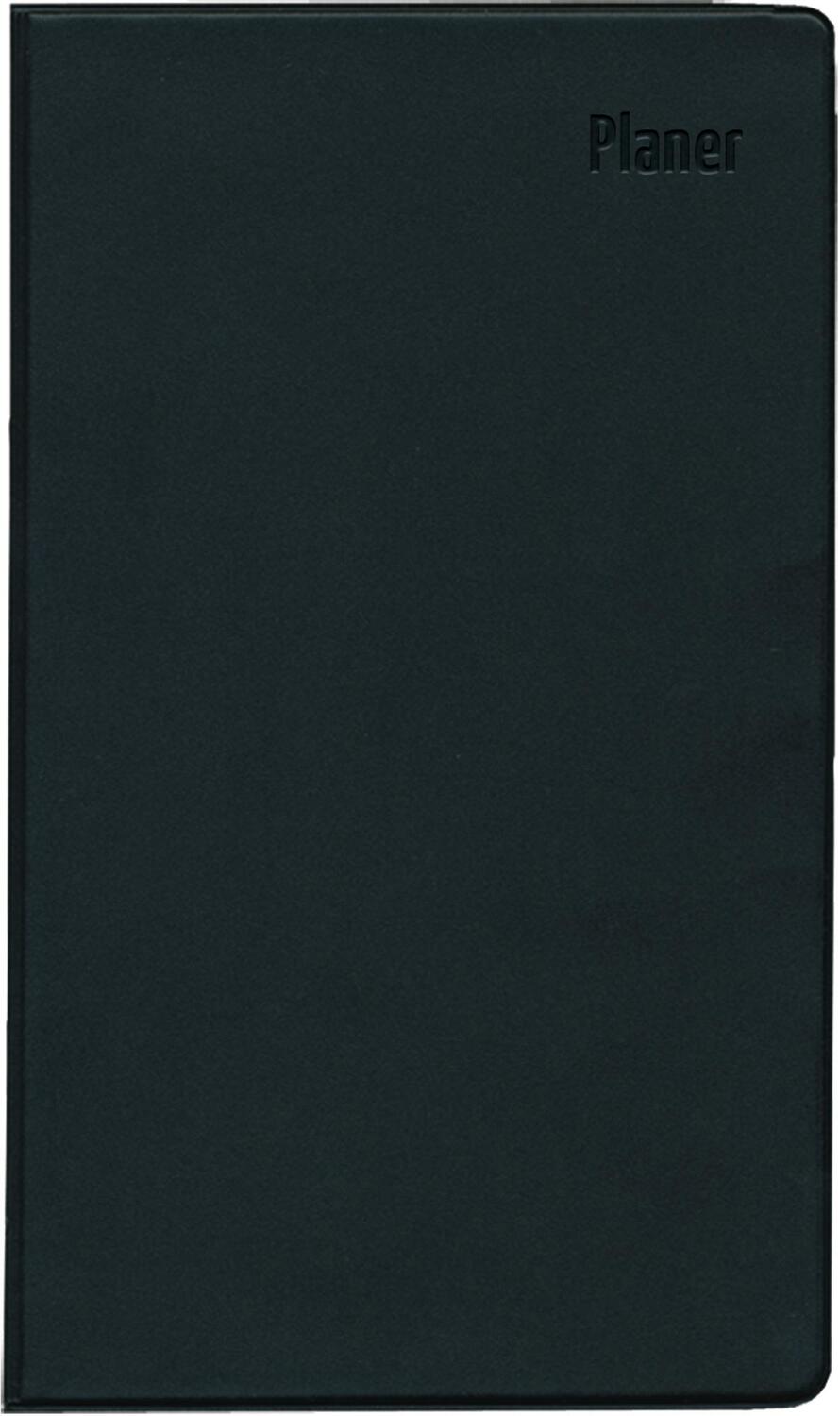 Cover: 4006928025558 | Taschenplaner Leporello PVC schwarz 2025 - Bürokalender 9,5x16 cm -...