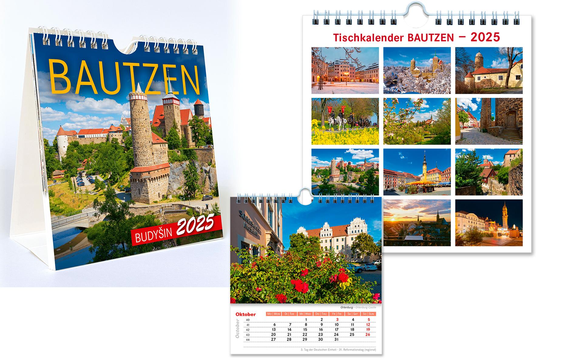 Bild: 4250582399320 | Kalender Bautzen 2025 | 13,5x14 cm - Tischkalender Bautzen 2025 | 2025