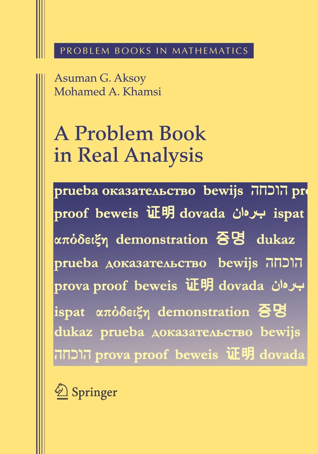 Cover: 9781493951093 | A Problem Book in Real Analysis | Mohamed A. Khamsi (u. a.) | Buch | x