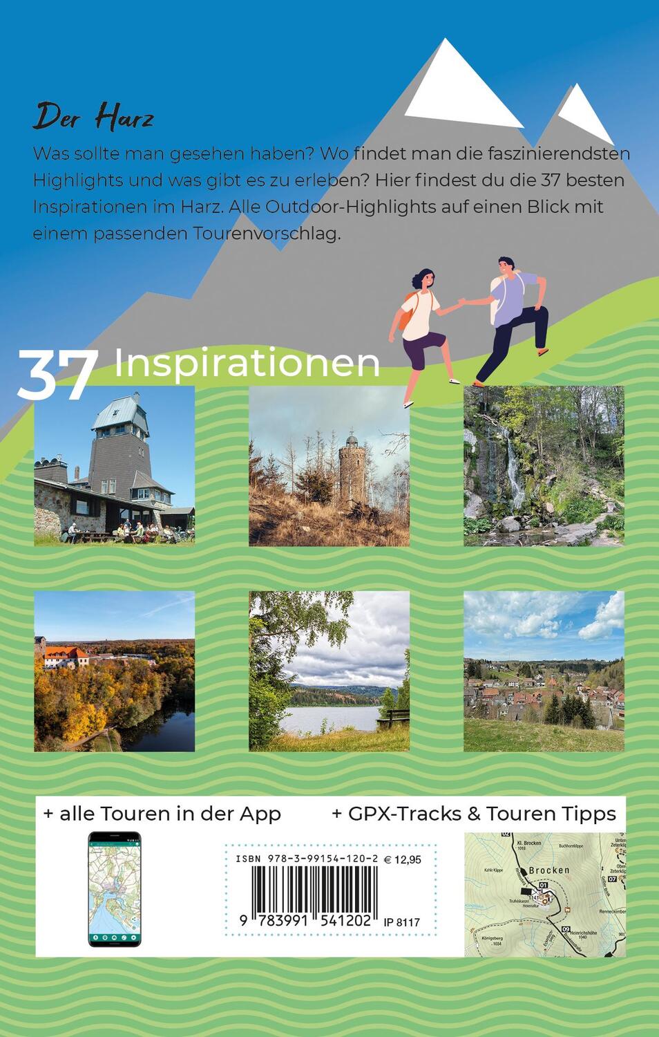 Rückseite: 9783991541202 | KOMPASS Inspiration Harz | 37 Natur- und Wanderhighlights | Buch