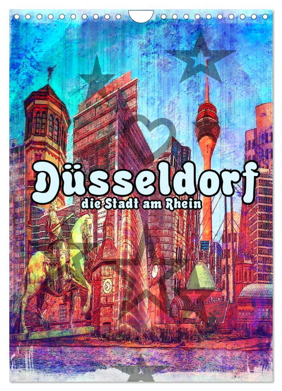 Cover: 9783435925674 | Düsseldorf die Stadt am Rhein (Wandkalender 2025 DIN A4 hoch),...