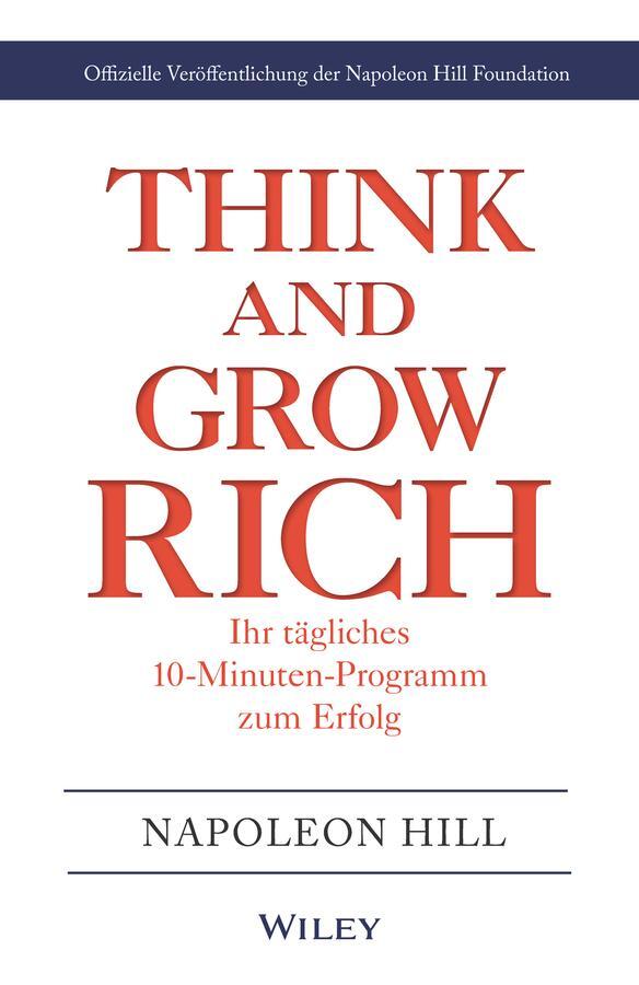 Cover: 9783527510832 | Think &amp; Grow Rich - Ihr tägliches 10-Minuten-Programm zum Erfolg