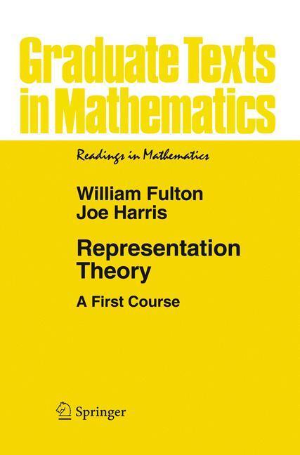 Cover: 9780387975276 | Representation Theory | A First Course | Joe Harris (u. a.) | Buch